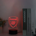 Load image into Gallery viewer, 3D Optical Illusion Night Lamp - Kiddi Craze - Arsenal Light Red
