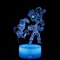 Load image into Gallery viewer, 3D Optical Illusion Night Lamp - Kiddi Craze - Avengers in blue
