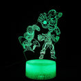 Load image into Gallery viewer, 3D Optical Illusion Night Lamp - Kiddi Craze - Avengers in green
