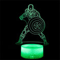 Load image into Gallery viewer, 3D Optical Illusion Night Lamp - Kiddi Craze - Captain America in green

