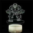 Load image into Gallery viewer, 3D Optical Illusion Night Lamp - Kiddi Craze - Hulk in white light
