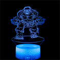 Load image into Gallery viewer, 3D Optical Illusion Night Lamp - Kiddi Craze - Hulk light in blue
