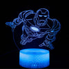 3D Optical Illusion Night Lamp - Kiddi Craze - Iron man in blue