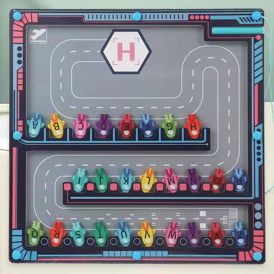 Airport ABC Puzzle Board - Kiddi Craze - Airport ABC Puzzle Board Magnetic Board