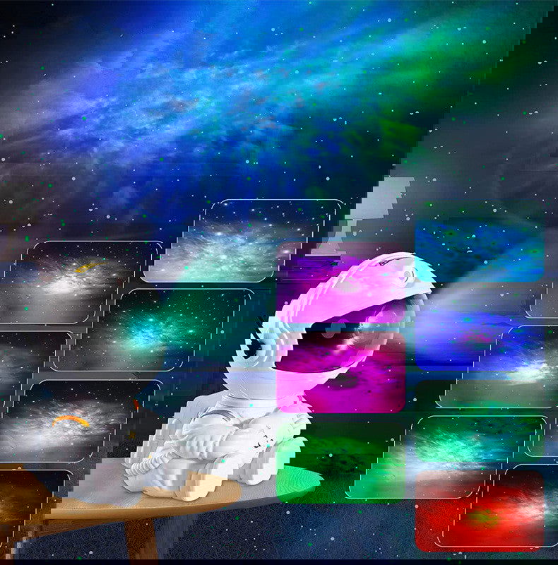Astronaut Small Projector - Kiddi Craze - Astronaut Small Projector Projects beautiful coloured lights 