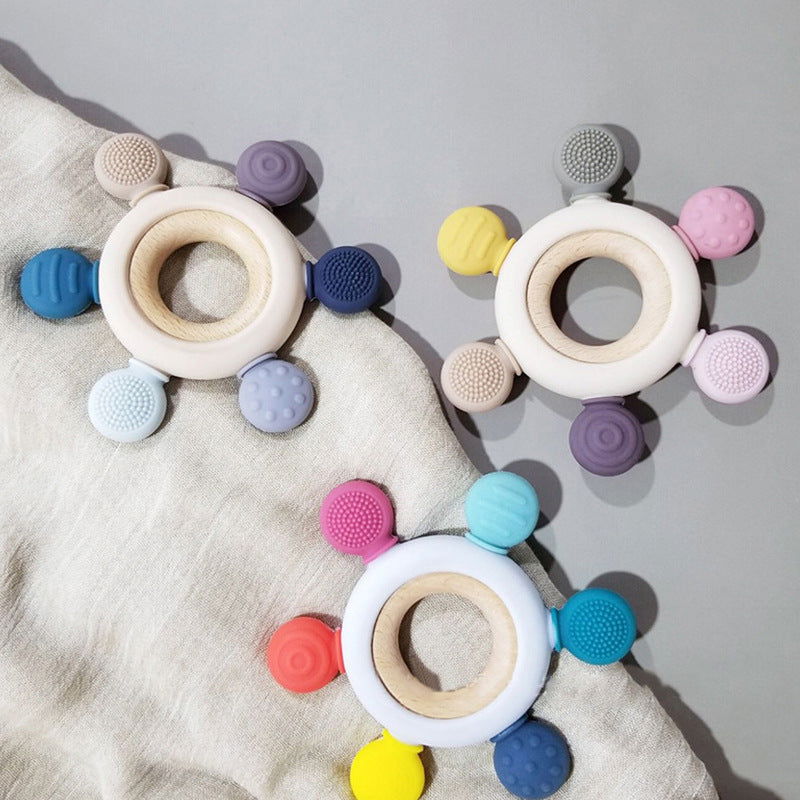 Baby Teething Rudder Ring - Kiddi Craze - 3 Baby Teething Rudder Ring all different colours 