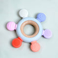 Load image into Gallery viewer, Baby Teething Rudder Ring - Kiddi Craze - Baby Teething Rudder Ring - Bright Colours
