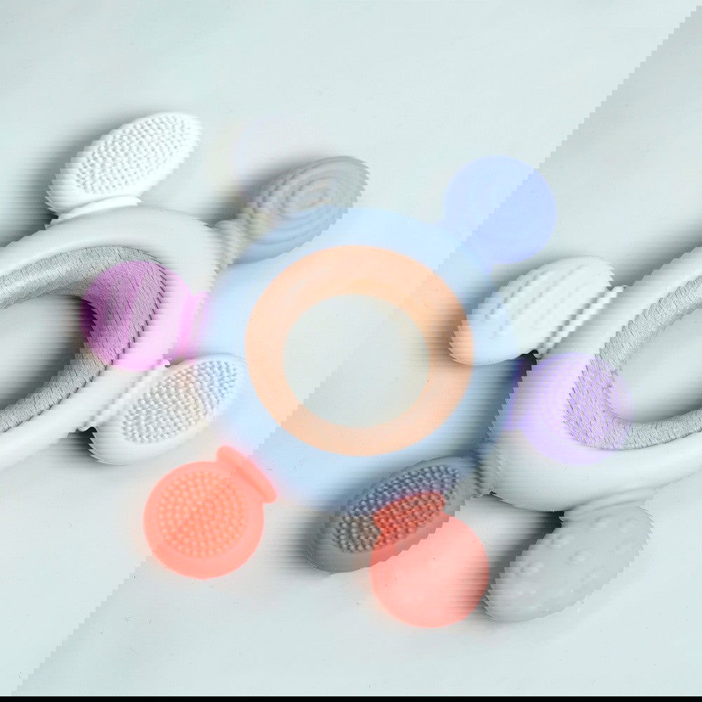 Baby Teething Rudder Ring - Kiddi Craze - Baby Teething Rudder Ring - Bright Colours