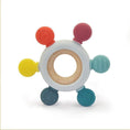 Load image into Gallery viewer, Baby Teething Rudder Ring - Kiddi Craze - Baby Teething Rudder Ring - pink, orange, yellow, dark blue, light blue, baby blue

