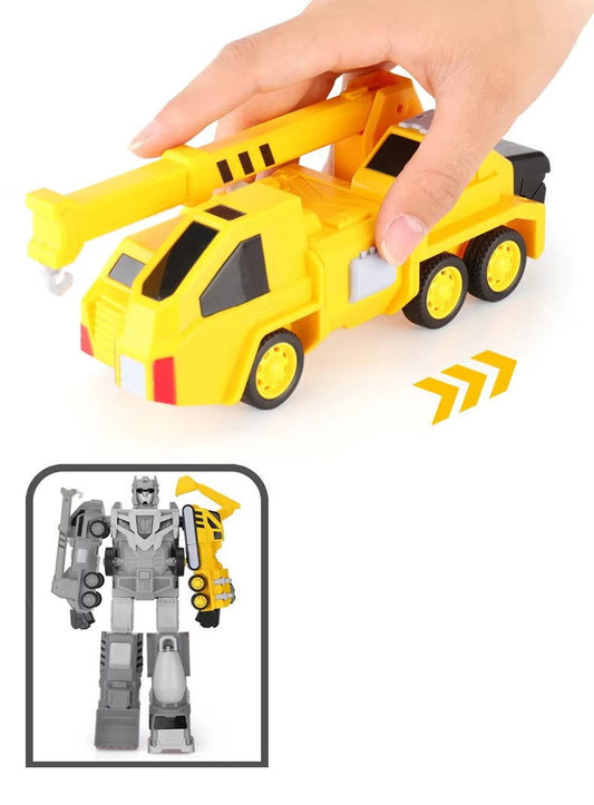 Car 5 in 1 Magnetic Robot - Kiddi Craze - Yellow Arm of the robot