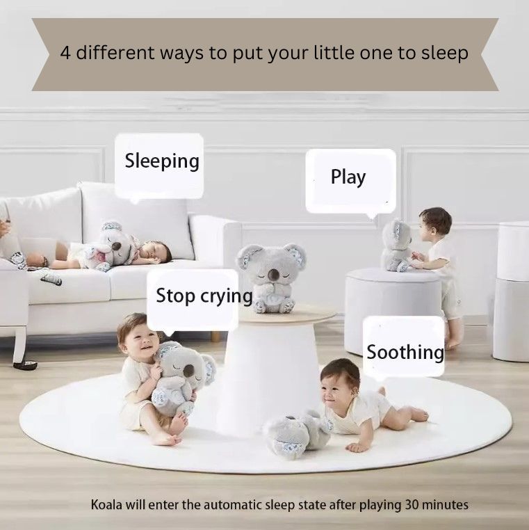 Cute Breathing Koala - Kiddi Craze - 4 ways to put little one to sleep