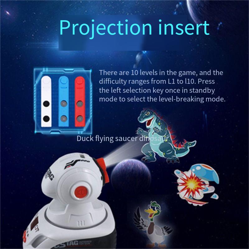 Infrared Laser Tag Dino Gun with Projector - Kiddi Craze - Projection Insert