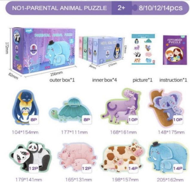 Jigsaw Puzzles for All Ages (Levels 1 to 7) - Kiddi Craze - Puzzle level 1