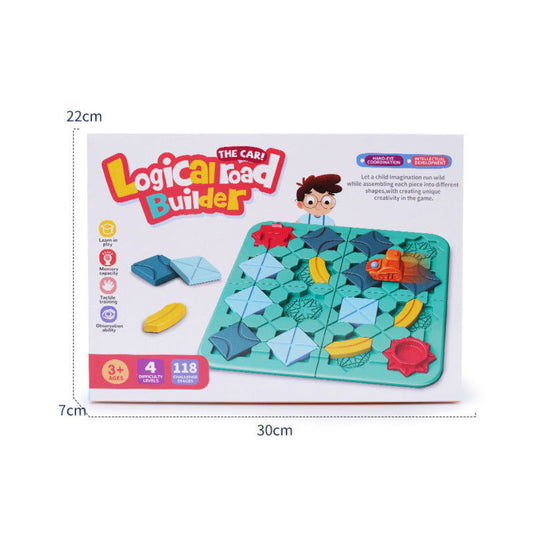 Logical Road Builder - Kiddi Craze - Dimensions of the box