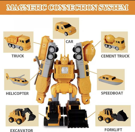 Magnetic Action Figure Robot - Kiddi Craze - Magnetic Connection System