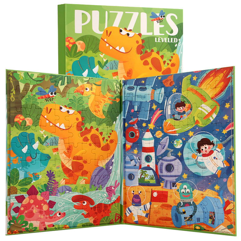Magnetic Jigsaw Book - Kiddi Craze - Dinosaur Puzzle 