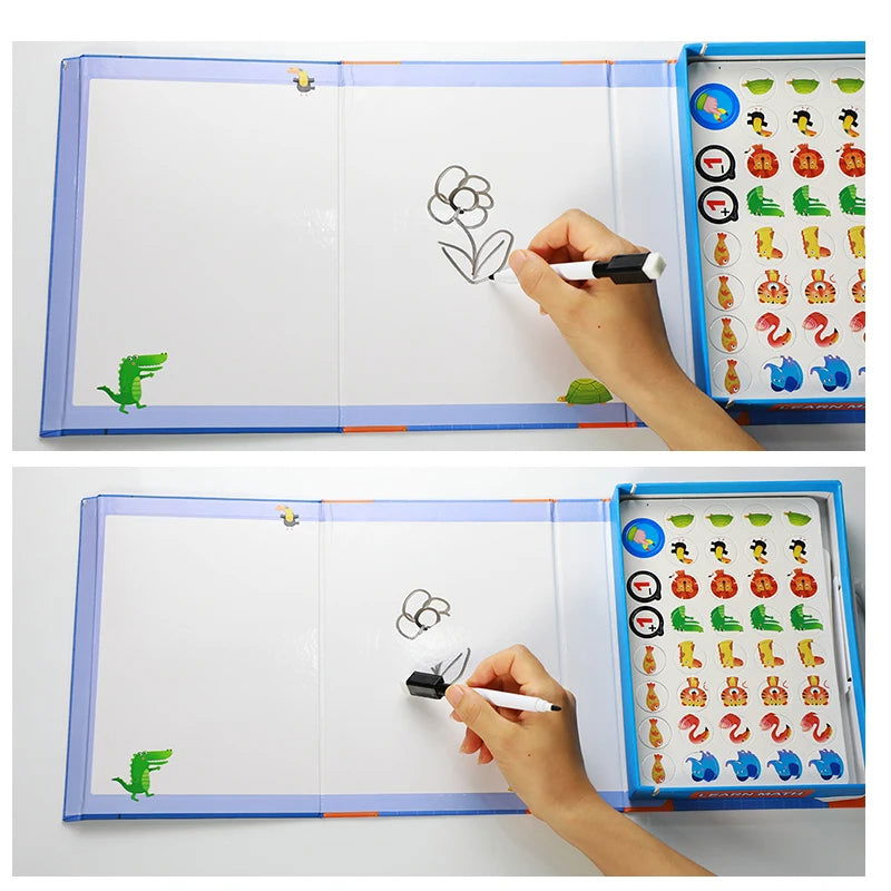 Magnetic Mini Series - Learn Math - Kiddi Craze - Whiteboard to write and draw 