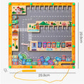 Load image into Gallery viewer, Magnetic Parking Maze Game - Kiddi Craze - Dimensions of the Magnetic Parking Maze Game
