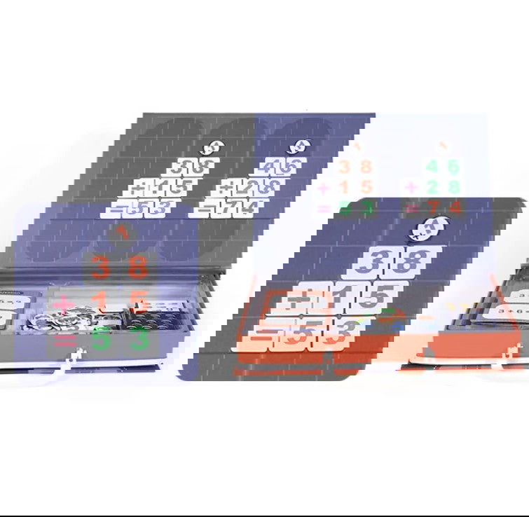 Magnetic Suitcase Series – Addition & Subtraction - Kiddi Craze - stick numbers on board and learn to add