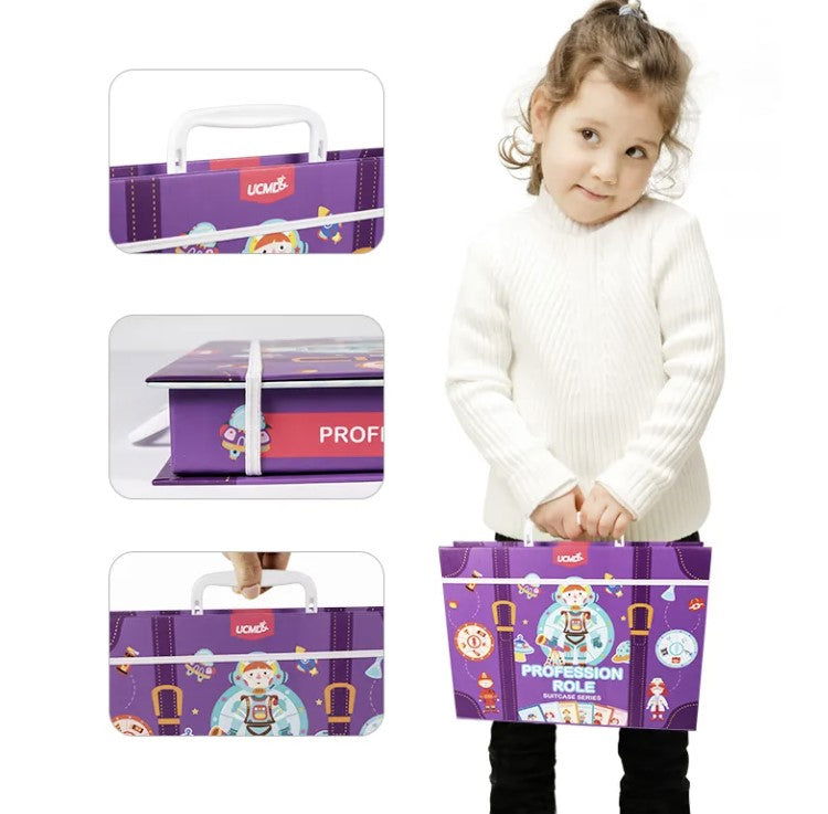 Magnetic Suitcase Series – Profession - Kiddi Craze - Child holding the suitcase