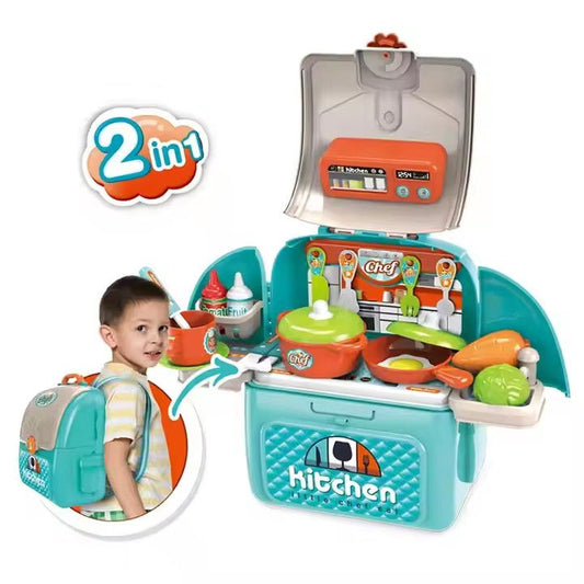 Play Kitchen Backpack - Kiddi Craze - 2 in 1 Play Kitchen Backpack