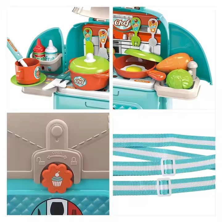 Play Kitchen Backpack - Kiddi Craze - Features of the Play Kitchen Backpack
