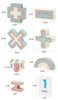 Rainbow Maths Blocks - Kiddi Craze - All the dimensions