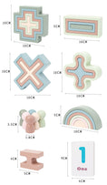 Load image into Gallery viewer, Rainbow Maths Blocks - Kiddi Craze - All the dimensions
