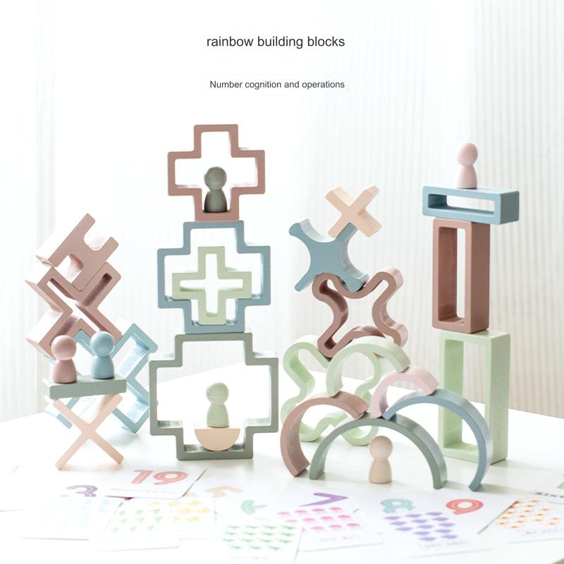 Rainbow Maths Blocks - Kiddi Craze - Rainbow Building Blocks Number Cognition and Operations 