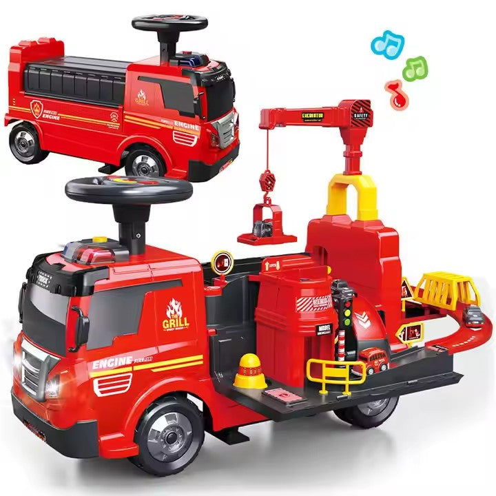 Ride on Truck with Track - Kiddi Craze - Red Ride on Truck with Track