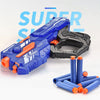 Soft Bullet Nerf Gun - Kiddi Craze - Blue Soft Bullet Nerf Gun