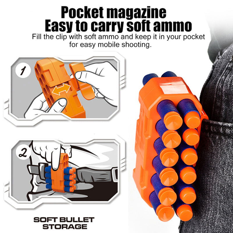 Soft Bullet Nerf Gun - Kiddi Craze - Easy to carry soft ammo