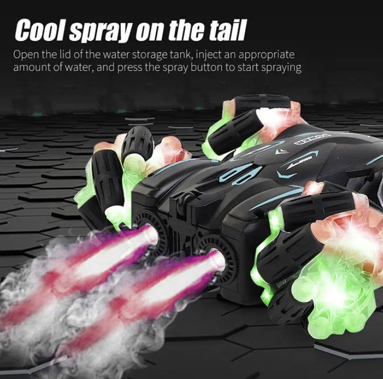 Stunt Remote Control Car - Kiddi Craze - Cool Spray On The Tail
