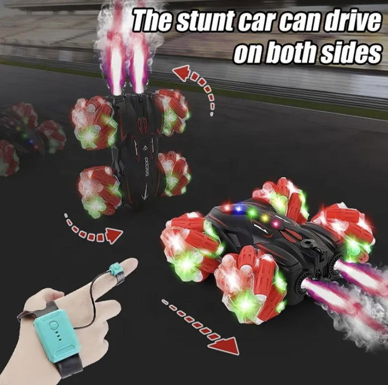 Stunt Remote Control Car - Kiddi Craze - Stunt Car Drives On Both Sides 