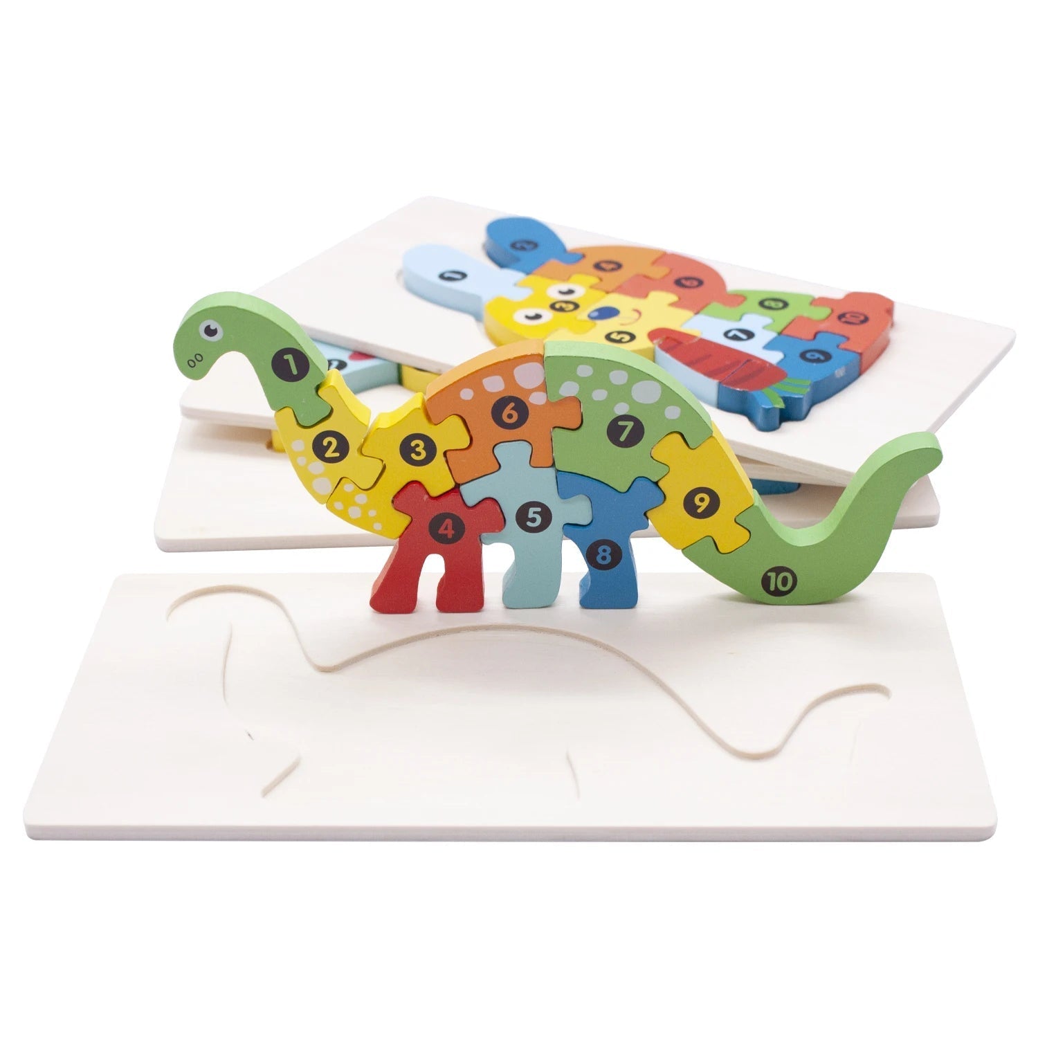 Wooden 3D Puzzle Jigsaw - Kiddi Craze - Dinosaur Puzzle
