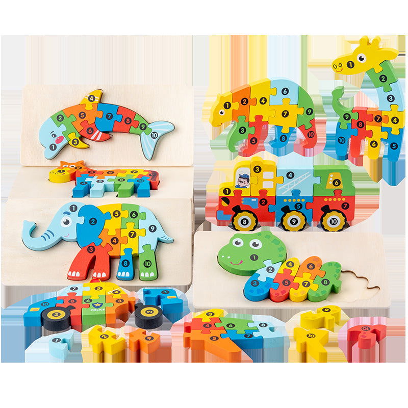 Wooden 3D Puzzle Jigsaw - Kiddi Craze - Wooden 3D Puzzle Jigsaw